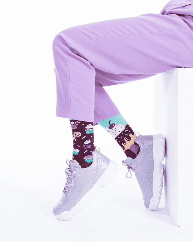 Many Mornings Socks - The Cupcake