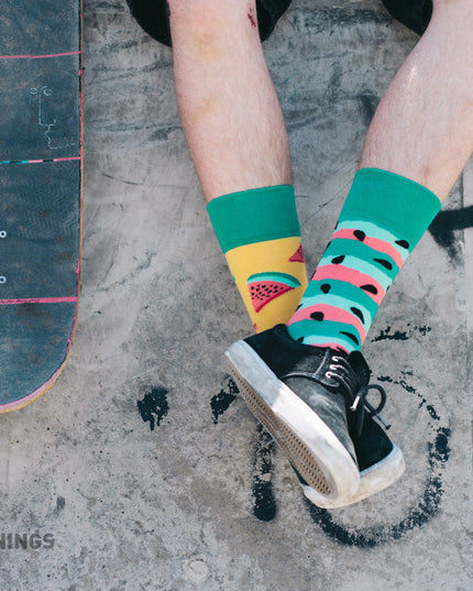 Watermelon Splash Fun Socks for Everyone