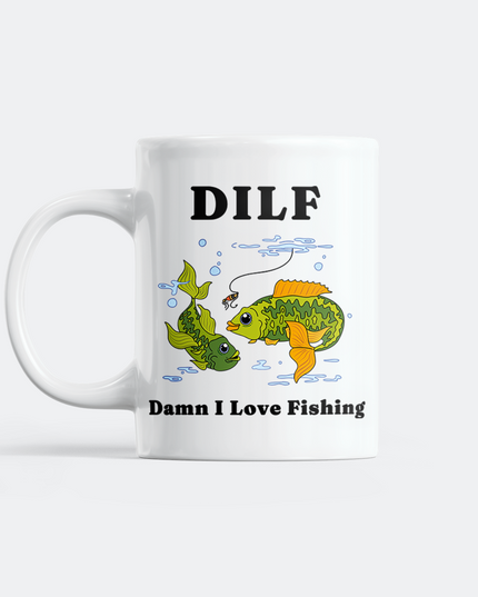 Damn I Love Fishing Mug