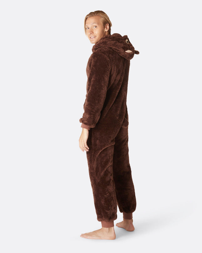 Men's Brown Teddy Bear Onesie