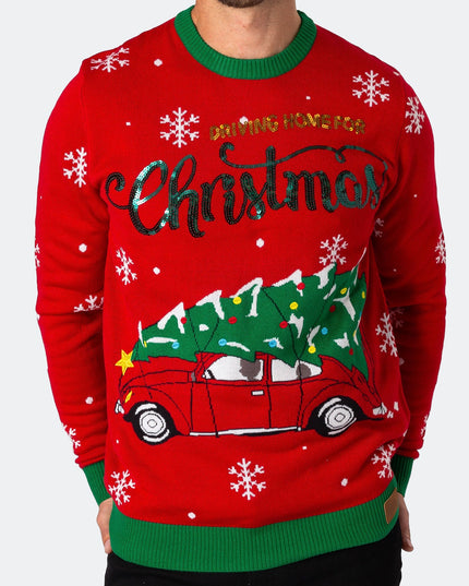 Men's Driving Home for Christmas Sweater for Holiday Cheer