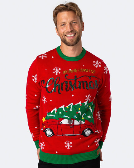 Men's Driving Home for Christmas Sweater for Holiday Cheer