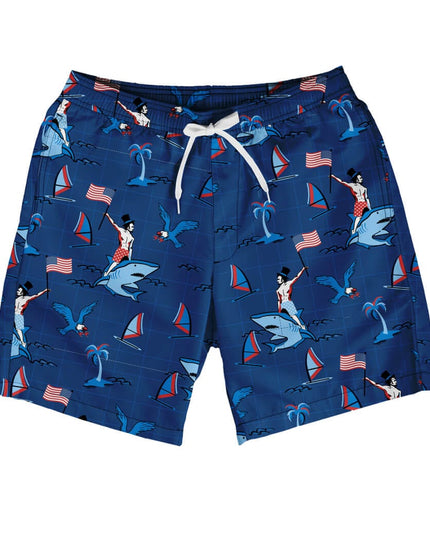 Fin Riding Founder Stretch Swim Trunks - 7.5" Inseam