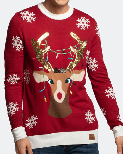 Men's Reindeer Christmas Sweater