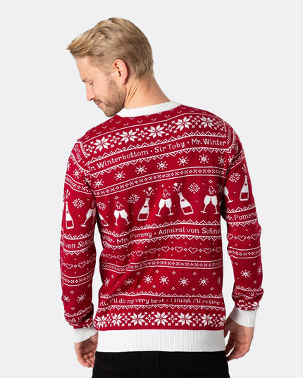 Men's The 90th Birthday Red Christmas Sweater