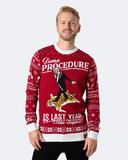 Men's The 90th Birthday Red Christmas Sweater