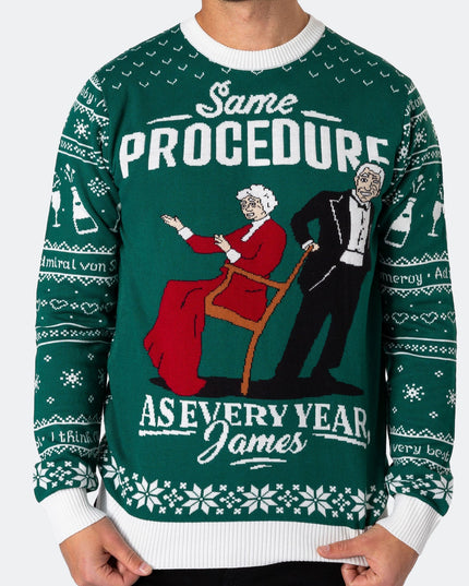 Men's The 90th Birthday Green Christmas Sweater