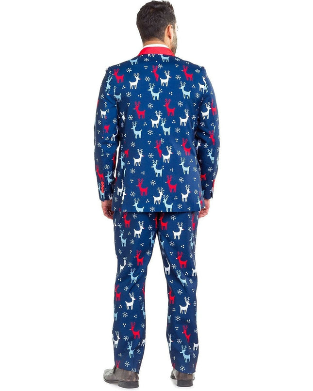 Men's Reindeer Gains Blazer w/ Tie
