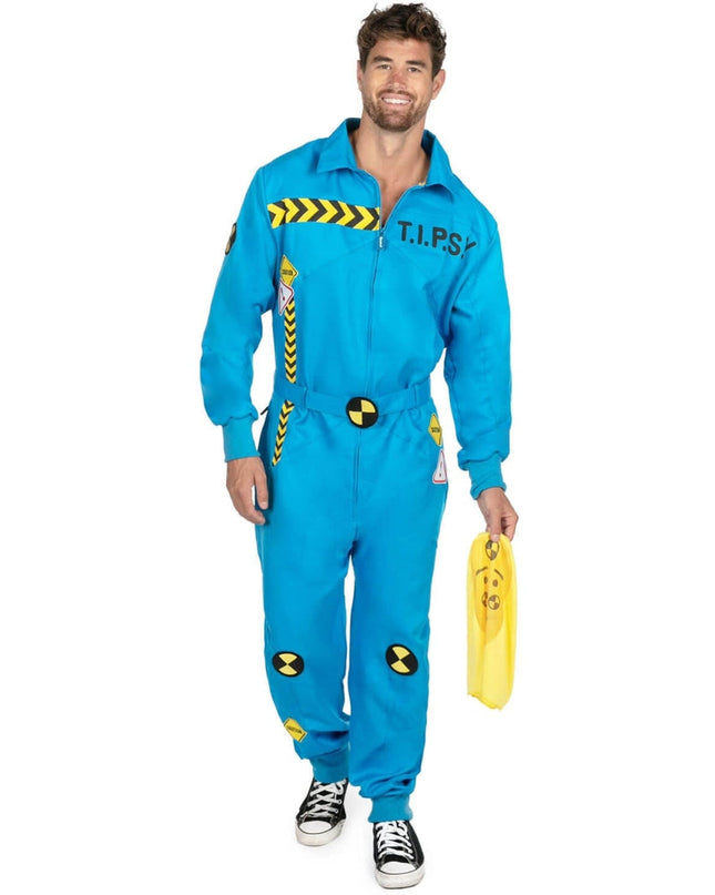 Men's Crash Test Dummy Costume