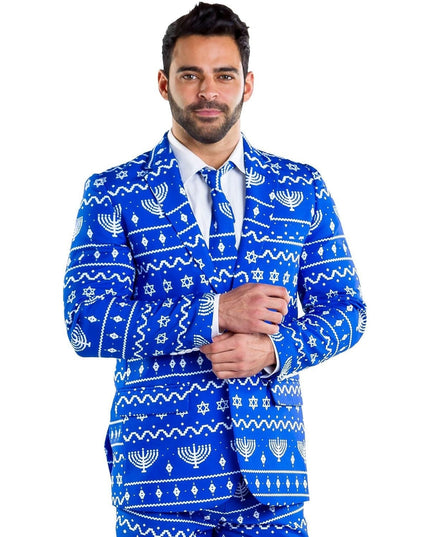 The Lit Menorah Blazer w/ Tie