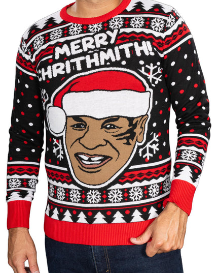 Hauska Nyrkkeilijä Pitkähihainen Ruma Joulupaita