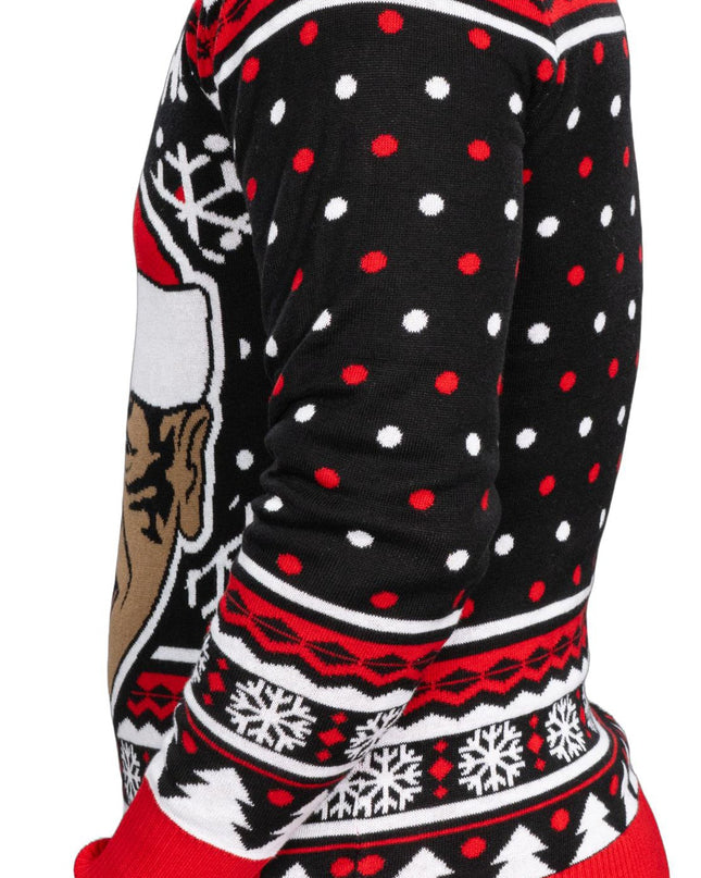 Merry Chrithmith Funny Boxer Long Sleeve Ugly Sweater