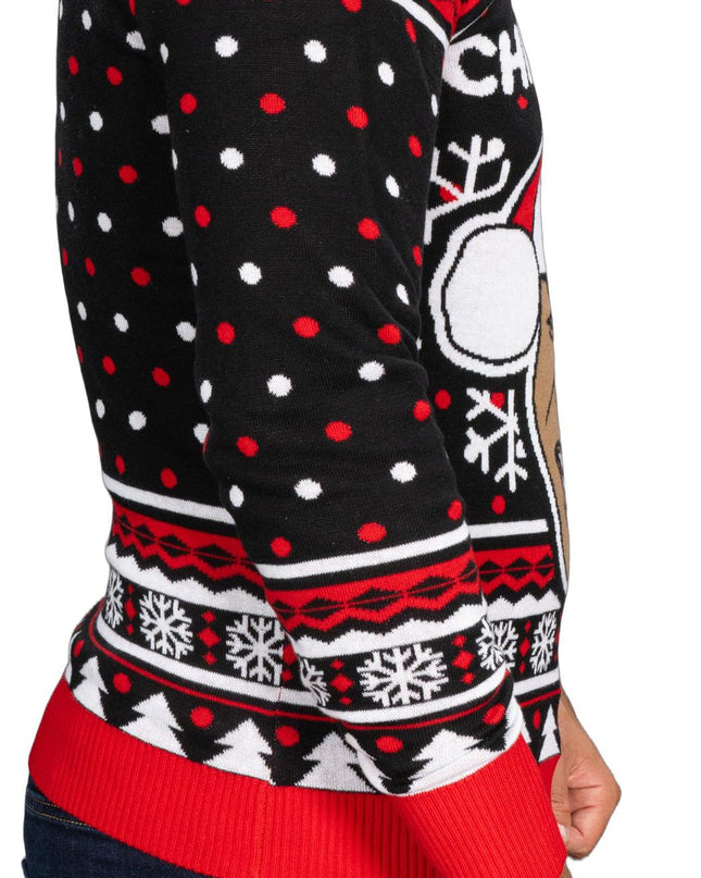 Hauska Nyrkkeilijä Pitkähihainen Ruma Joulupaita