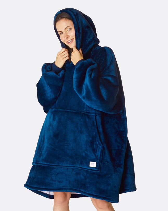 HappyHoodie Navy for Adults - Solid Color Style