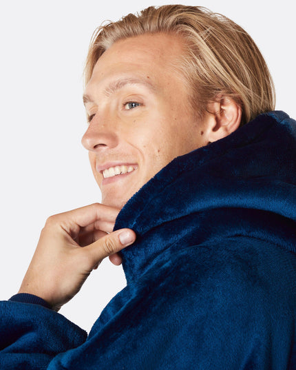 HappyHoodie Navy for Adults - Solid Color Style