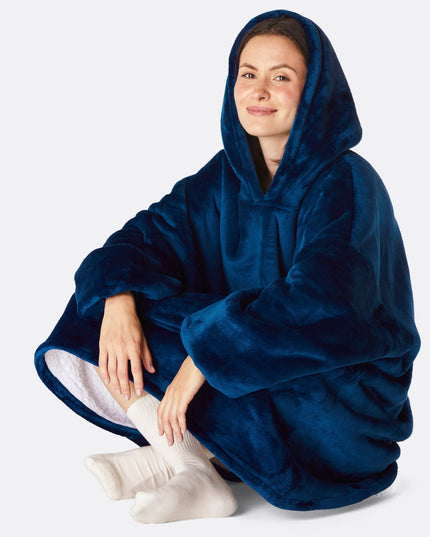 HappyHoodie Navy for Adults - Solid Color Style
