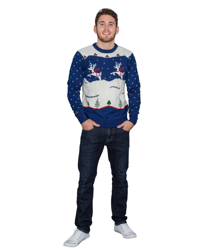 Step Brothers Prancing Reindeer Ugly Christmas Sweater