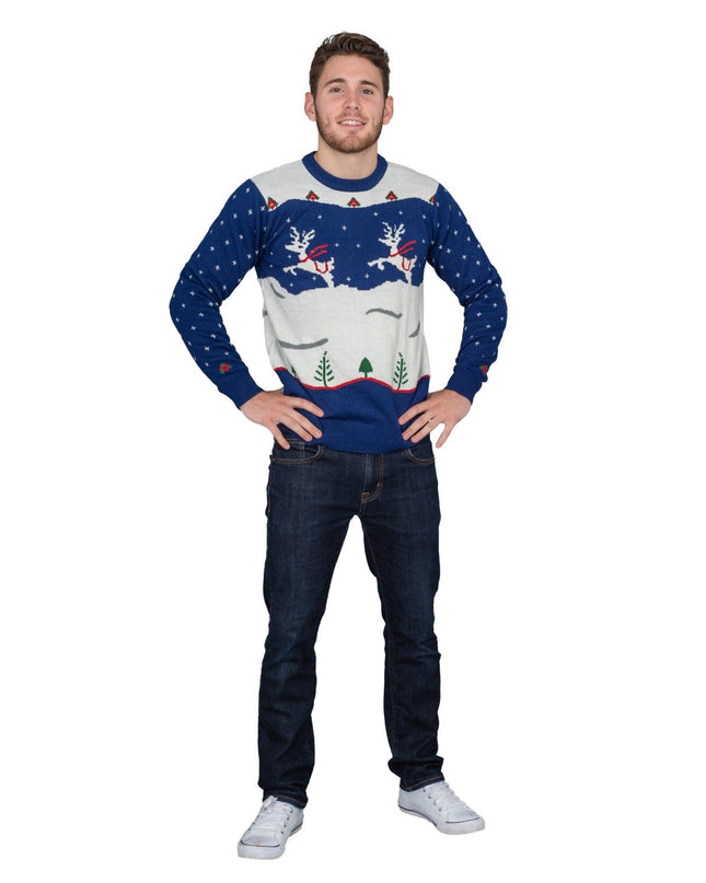 Step Brothers Prancing Reindeer Ugly Christmas Sweater