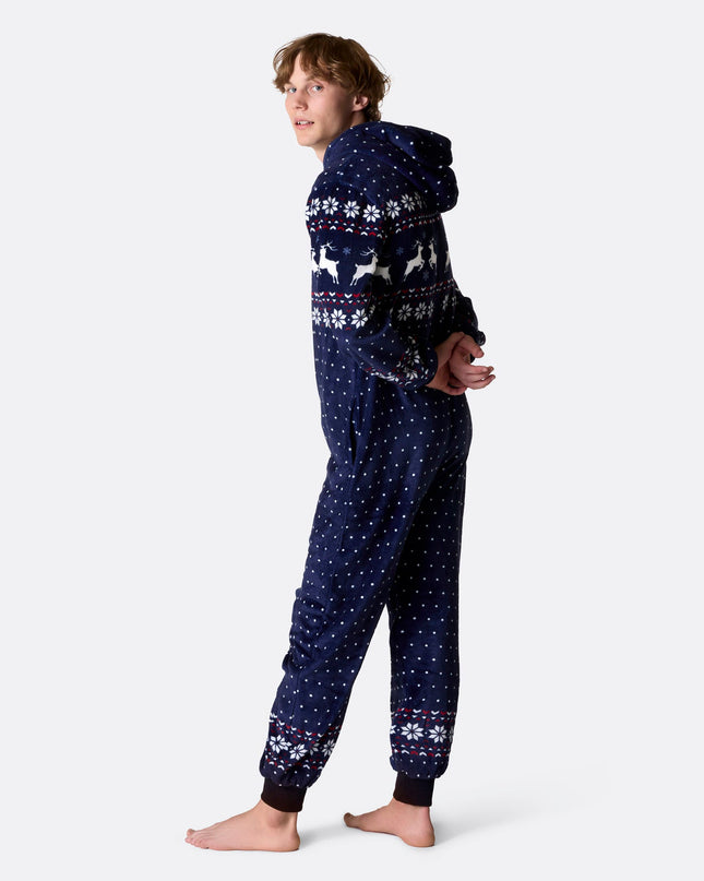 Blue Christmas Onesie for Men