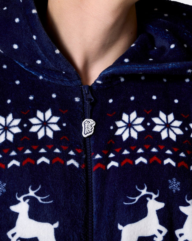 Men's Blue Christmas Onesie