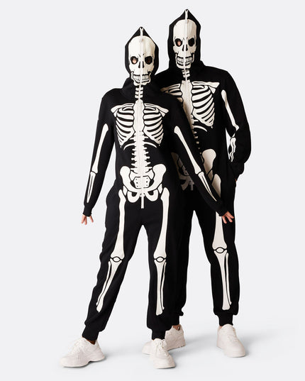Mens Skeleton Halloween Onesie