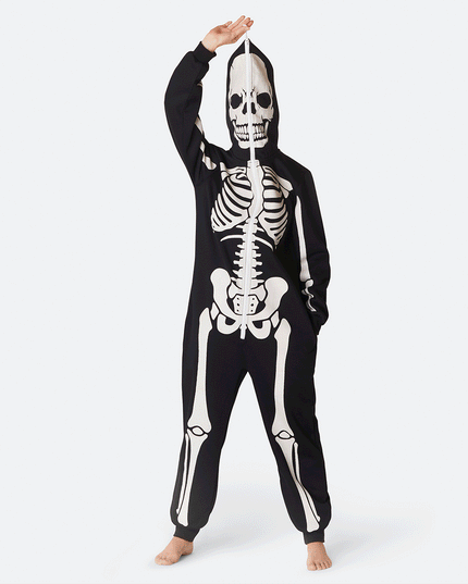 Womens Skeleton Halloween Onesie