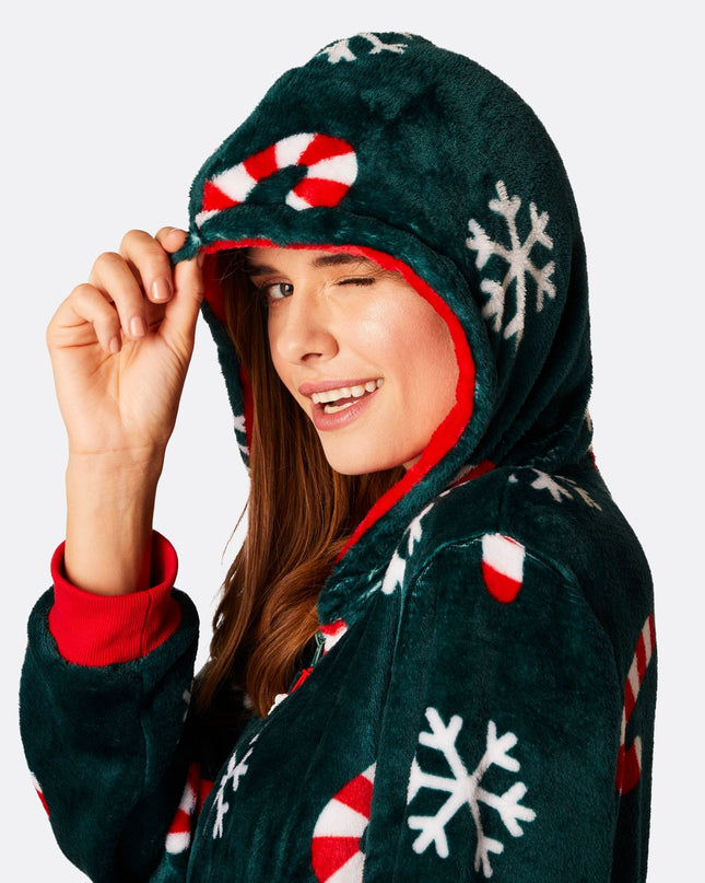 Women's Candy Cane Onesie