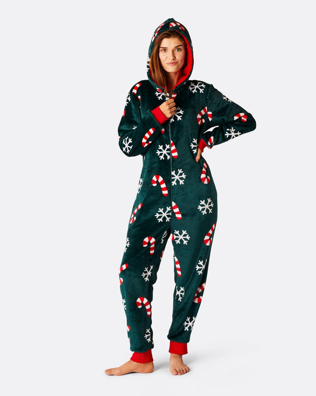 Women's Candy Cane Onesie