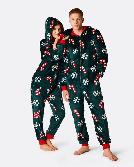 Women's Candy Cane Onesie