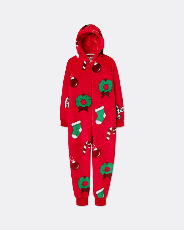 Kids' Red Hohoho Christmas Bodysuit