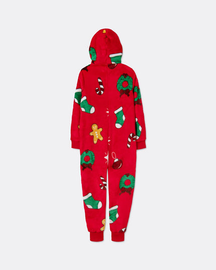Kids' Red Hohoho Christmas Onesie