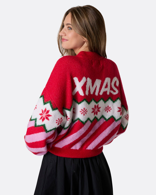 Women's Merry Xmas Oversized Christmas Sweater