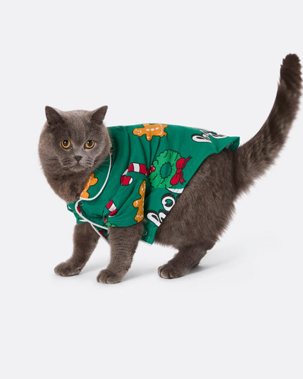 Cats' Green Hohoho Christmas Pyjamas