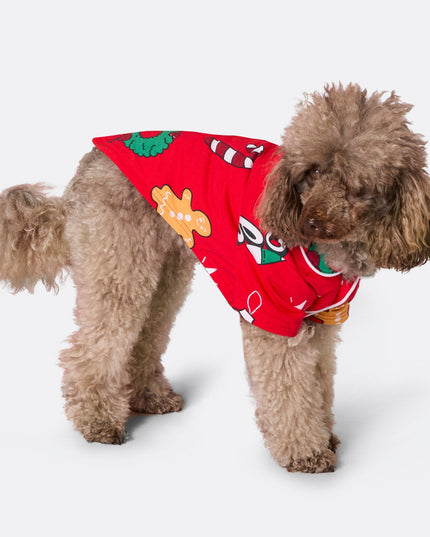 Dogs' Red Hohoho Christmas Pajamas | Festive Pet Sleepwear