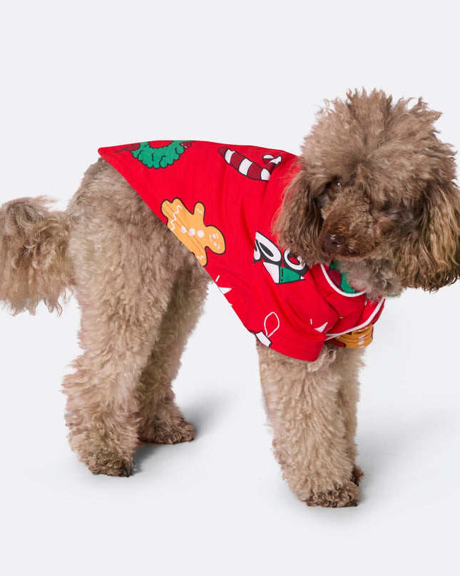 Dogs' Red Hohoho Christmas Pajamas | Festive Pet Sleepwear