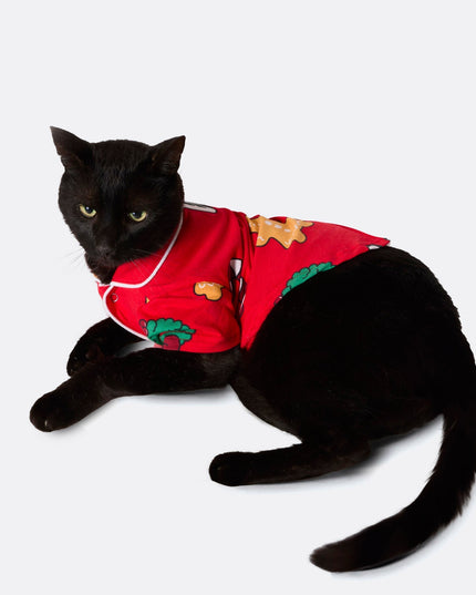 Cats' Red Hohoho Christmas Pajamas | Playful Holiday PJs