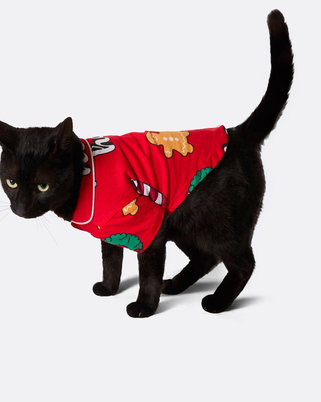 Cats' Red Hohoho Christmas Pajamas | Playful Holiday PJs
