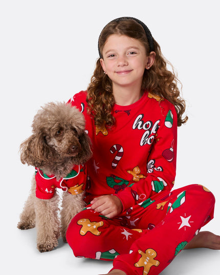 Kids' Red Hohoho Christmas Pyjamas