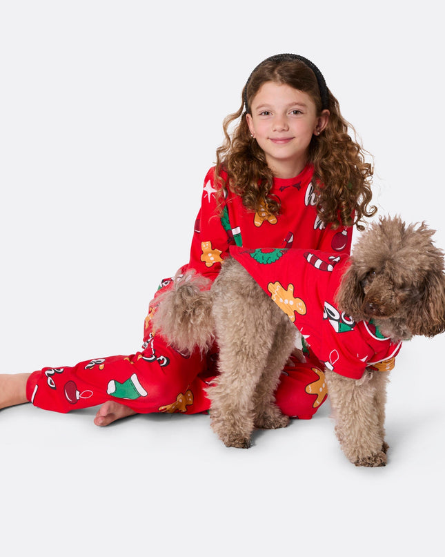 Kids' Red Hohoho Christmas Pyjamas