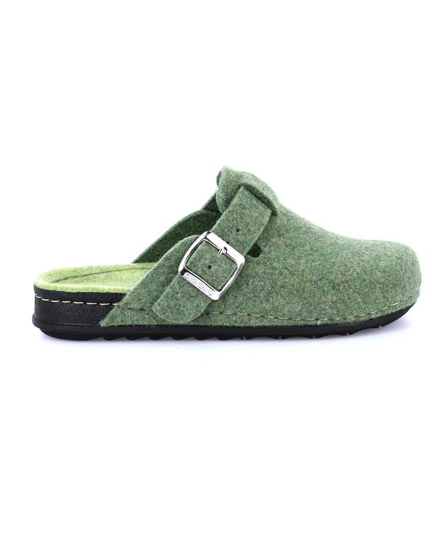 Grünland PILA Women's Slippers - Verde Mela | Festive Green Comfort