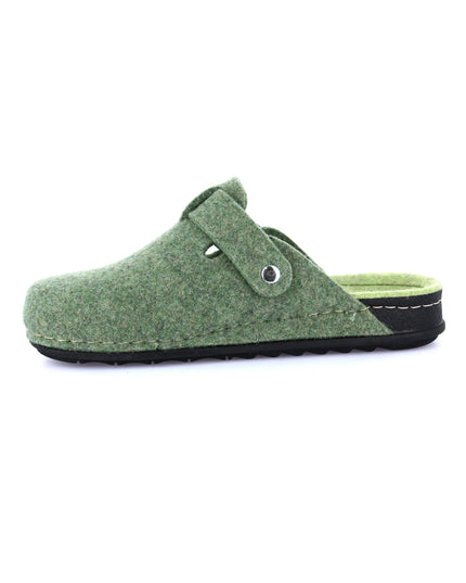 Grünland PILA Women's Slippers in Green Apple for Festive Comfort