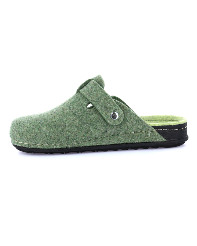 Grünland PILA Women's Slippers - Verde Mela | Festive Green Comfort