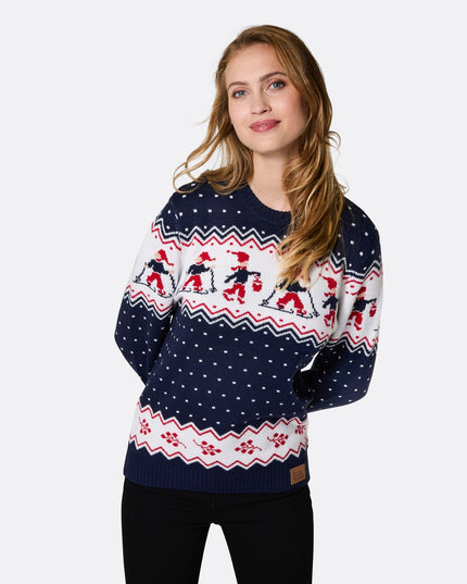 Women's Christmas Scenery Sweater for Seasonal Charm