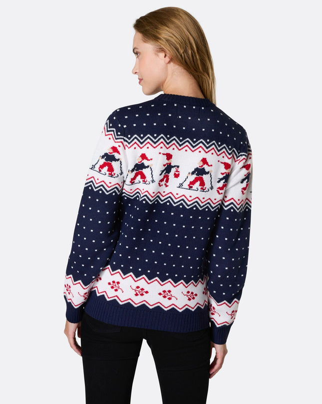 Women's Christmas Scenery Sweater for Seasonal Charm