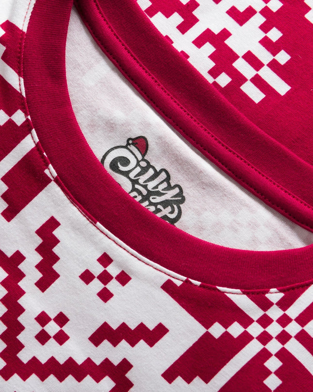 Red Christmas Knit Christmas Pyjamas Family