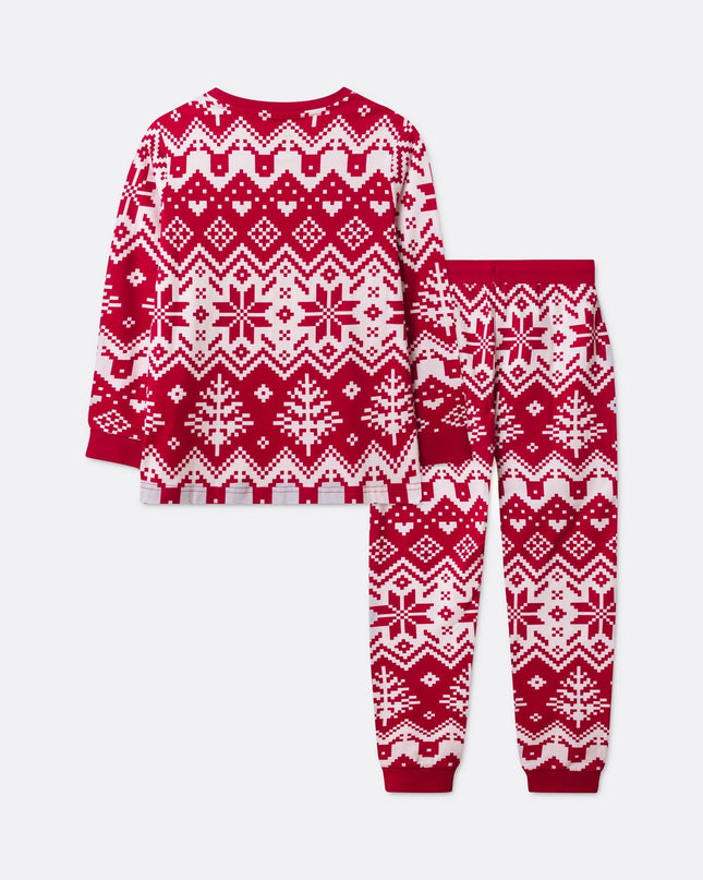 Kids' Red Christmas Knit Christmas Pyjamas