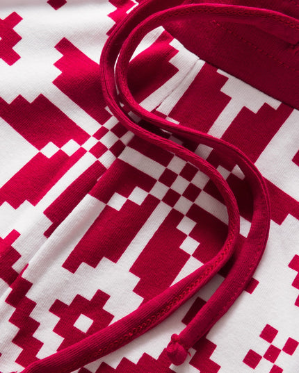 Kids' Red Knit Christmas Pajamas