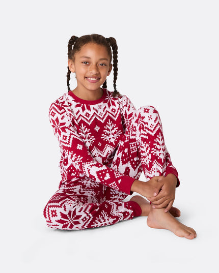 Kids' Red Christmas Knit Christmas Pyjamas