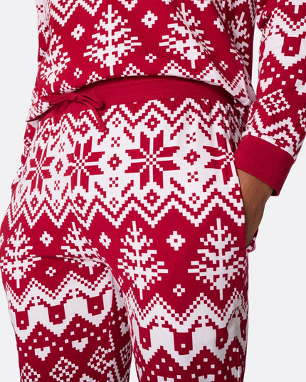 Red Knit Christmas Family Pyjamas