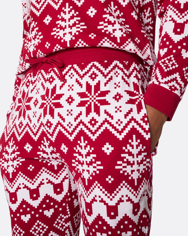 Men's Red Knit Christmas Pajamas